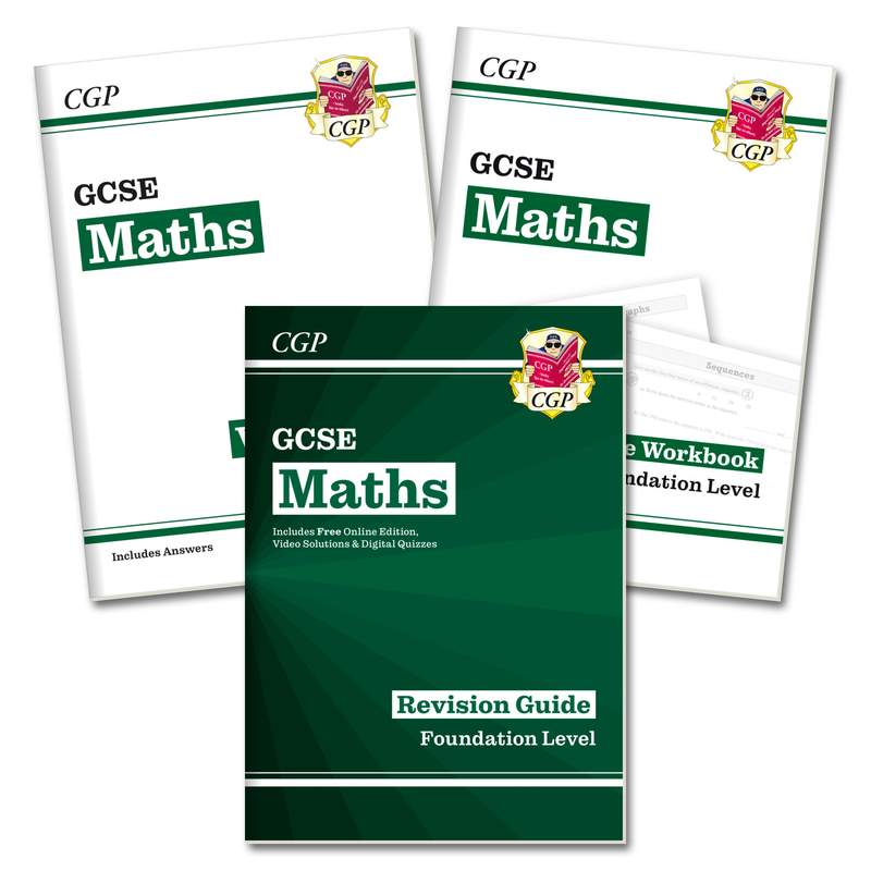 GCSE Maths Study & Workbook Pack - Foundation Tier (Ages 14-16) Main Image