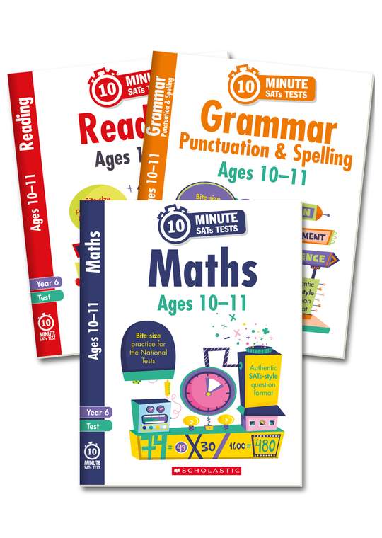 KS2 SATs 10-Minute Tests Pack (Ages 10-11)