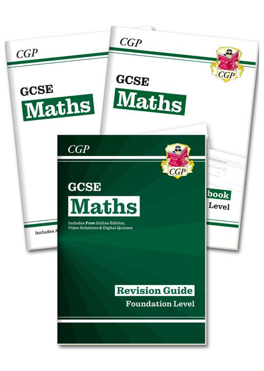 GCSE Maths Study & Workbook Pack - Foundation Tier (Ages 14-16)
