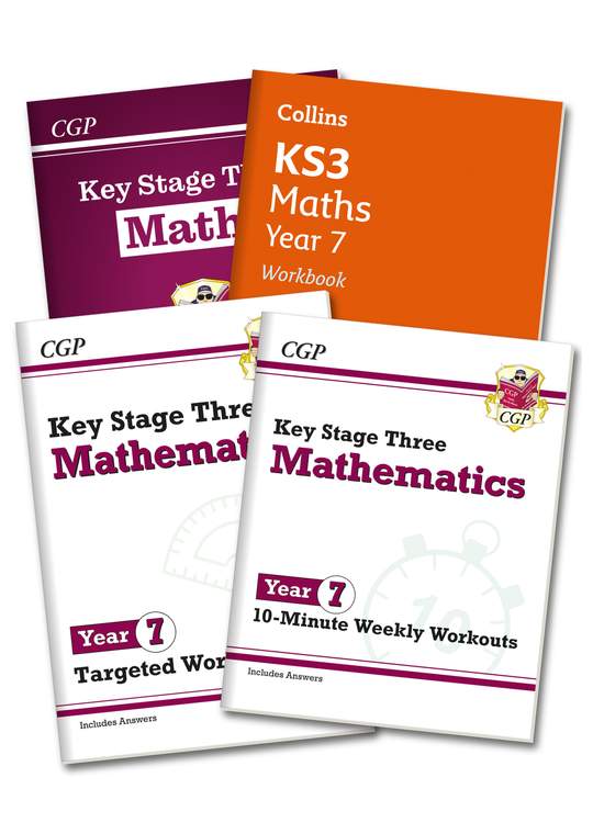 Year 7 Maths Study & Workbook Pack (Ages 11-12)
