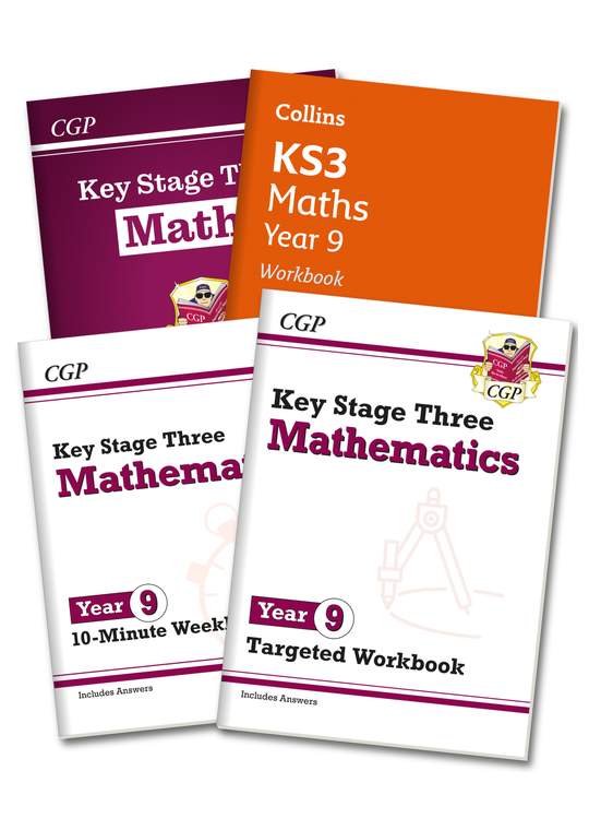 Year 9 Maths Study & Workbook Pack (Ages 13-14)