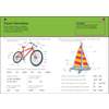 Children circle correct answers to questions about labelled diagrams of a bicycle and a sailing boat