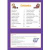 A contents page listing 20 non-verbal reasoning topics with page numbers, plus a copyright page at the bottom