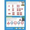Two non-verbal reasoning tasks asking children to find the odd-one-out among leaf patterns and road signs