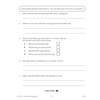 Five questions test vocabulary, inference, and understanding of a text, including a multiple-choice item to tick