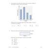 Two word problems involving a bar chart and a rectangle, requiring children to interpret data and calculate area