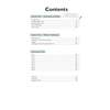 A contents page listing sections on information, writers' techniques and nine assessment tests