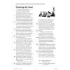 A historical passage about the draining of the Fens, featuring a silhouette illustration of birds and reeds