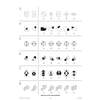 Six non-verbal reasoning questions where children select the correct shape to complete a pattern