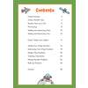 A contents page listing maths topics from counting to real-life problems, with page numbers and space-themed illustrations