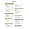 A contents page listing nine sections of biology topics with page numbers for each chapter and exam questions