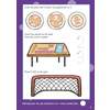 Children circle plates with two gingerbread men, count pencils on a desk, trace numbers, and draw four balls in a goal