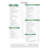 A table of contents listing five sections on biology, including human nutrition, respiration and blood