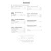 A contents page for GCSE Chemistry revision, listing sections on particles, bonding