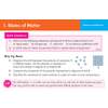 Five questions on states of matter, including multiple choice and short answers about particle energy and movement