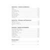 A contents page listing sections on geometry, trigonometry, statistics and practice papers with page numbers