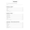 A contents page listing three sections of the maths workbook with tick boxes to track progress