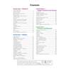 A table of contents listing four sections of the maths revision guide, with page numbers for each topic