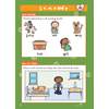 Children practise saying five words with specific sounds, then circle two items in a vet's surgery that start with the 'w'