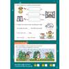 Children add adjectives to phrases and complete sentences with comparative forms, then identify nouns in a rainy scene
