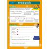 Children learn direct speech rules with examples, then rewrite sentences and write answers using correct punctuation
