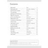 A table of contents listing reading passages, poems and reference pages with their page numbers
