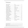 A contents page listing reading passages and their types, with page numbers and a key for icons