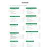 A contents page listing ten biology practicals with page numbers and tick boxes to track progress