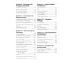 A contents page listing sections on chemistry, biology and physics with page numbers for each topic