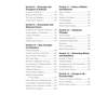 A contents page listing chemistry topics from exchange in animals to groups in the periodic table, with page numbers