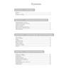A contents page listing four sections covering exam basics, reading texts, style and techniques, and writing