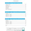 A contents page listing writing topics, sample exams and graded answers with page numbers