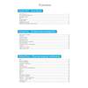 A table of contents listing exam basics, reading comprehension, and language structure topics with page numbers