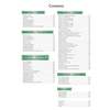 A table of contents listing sections on lifestyle, travel, current affairs and grammar, plus practice exam papers