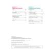 A contents page listing sections on angles, geometry, probability and statistics with page numbers