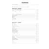 A contents page listing Number and Algebra topics with page numbers and tick boxes for tracking progress