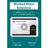 A promotional page showing how worked video solutions help students solve difficult GCSE maths problems step by step