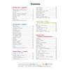 A contents page listing five sections of GCSE Maths topics with page numbers and a note on grade stamps