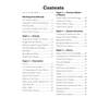 A contents page listing physics topics from energy to forces, with page numbers for each section