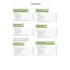 A contents page listing sections on customs, celebrity culture, travel, media, and the environment