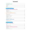A table of contents listing sections on lifestyle, education and popular culture with page numbers