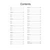 A table of contents listing 33 timed English tests and 10 puzzle sections with page numbers