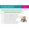 Eight sentences with missing apostrophes for the child to identify and correct