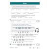 Ten multiple-choice questions on identifying verbs, with a worked example and a self-assessment scale at the bottom