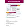 This page explains how to use the cards, showing a sample question on pictograms alongside its full worked solution