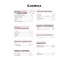 A contents page listing seven maths sections and three assessment tests, with boxes to tick off as topics are completed