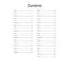 A contents page listing 31 timed tests and 12 puzzle sections with page numbers