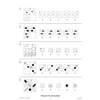 Five pattern questions where children select the correct shape to complete the grid from five options