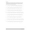 Eight sentences with potential spelling errors, where children identify the mistake in each group of four words