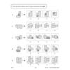 Five questions ask children to identify the correct 2D view of 3D block figures when seen from the right